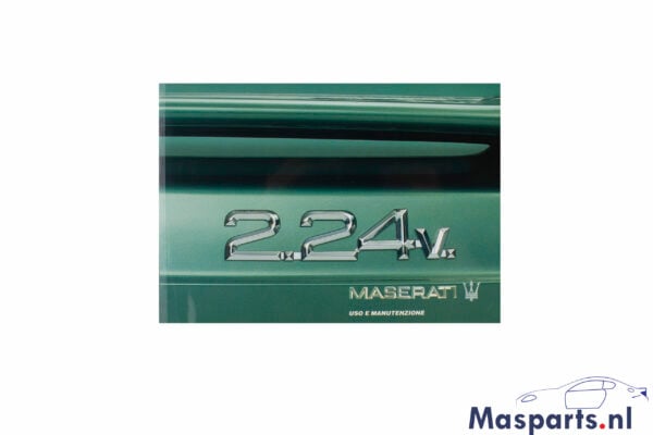 Maserati 224 Service Manual Book 1910000600