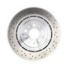 An unpacked and brand new Maserati Front Brake Disc photographed with a white background